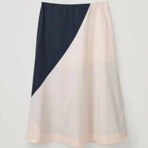 COS colorblock midi skirt NWOT
